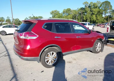 2016 Nissan Rogue Sv z USA, uszkodzony, nr VIN KNMAT2MTXGP721696